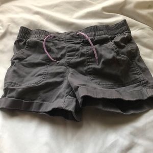 girls grey cargo shorts